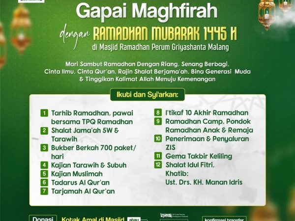Proposal Semarak Ramadhan 1445 H Masjid Ramadhan Griyashanta Malang